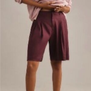 The Avery Pleated Trouser Shorts by Maeve